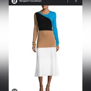 Diane Avon Furstenberg Crewneck Flare Dress